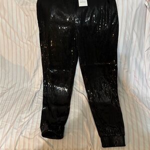 Nine West Kids Black Sequin Joggers
